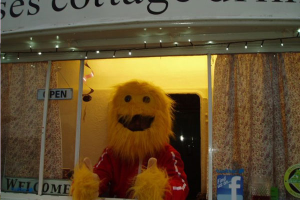 nurses cottage with Honey Monster